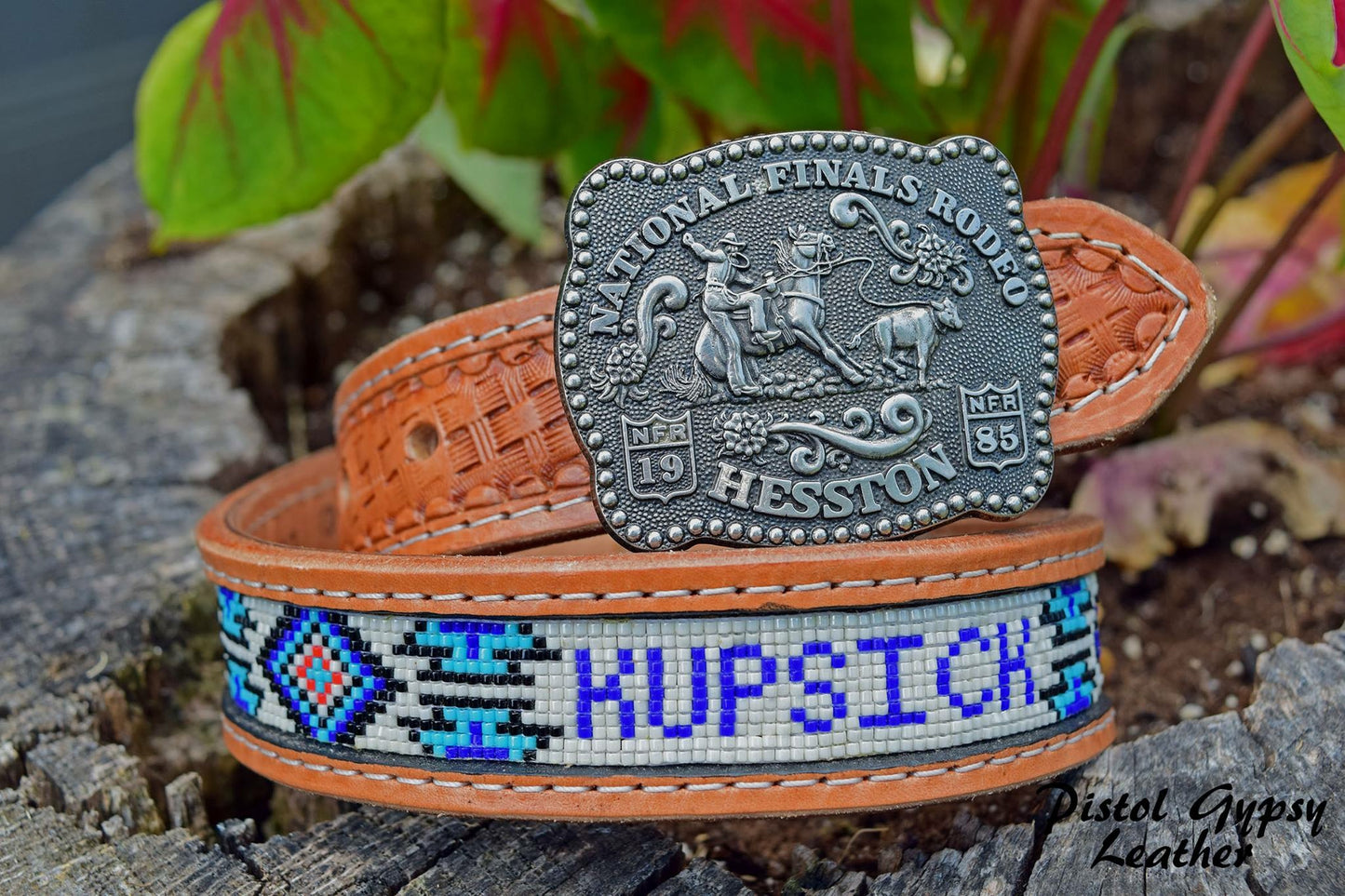 1 1/4” wide beaded baby/toddler belt