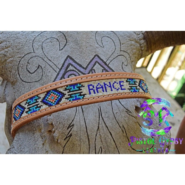 1 1/4” wide beaded baby/toddler belt